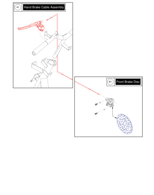 Hand Brake Assy, Baja® Raptor 2, 4wheel parts diagram