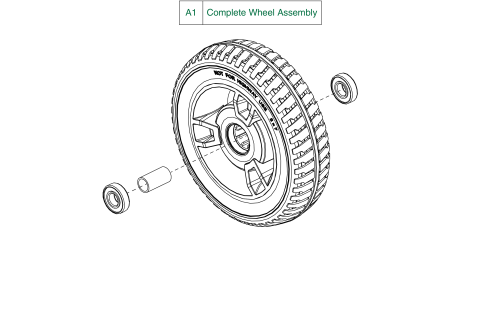 Front Wheel, Jazzy Zts parts diagram