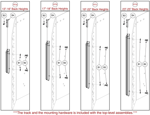 Synergy Standard Back Lateral Extensions parts diagram