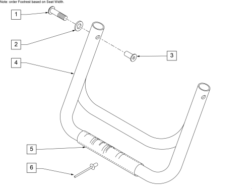 Rigid Footrest Gp parts diagram