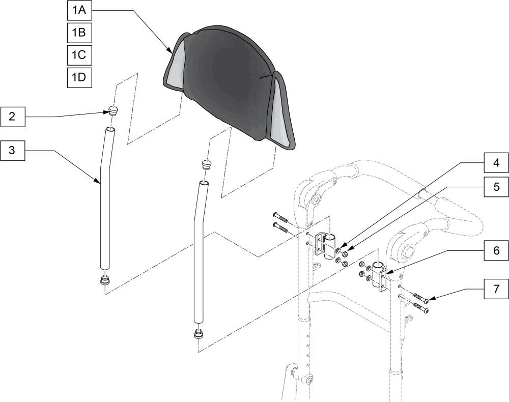 Headrest Extension parts diagram