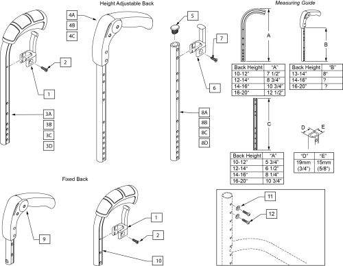 Push Handles parts diagram