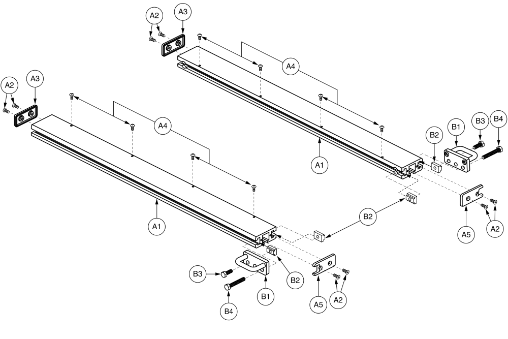 Hd Seat Frames - Side Rails - 20d - 24d parts diagram