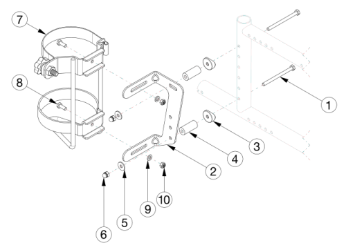 Catalyst E O2 Holder parts diagram