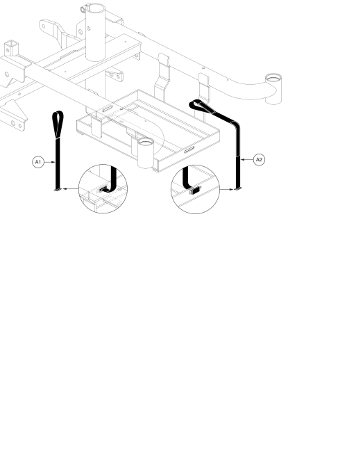 Battery Strap Assy, Elite Es / Sport Portable parts diagram