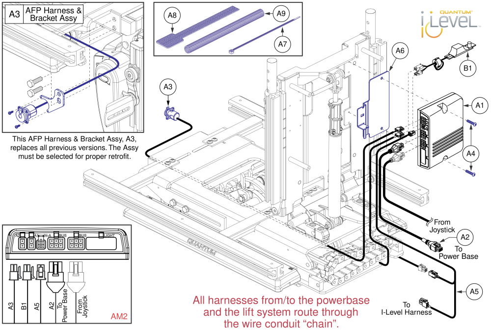 Ne+ Lift W/afp, Reac Lift / I-level parts diagram