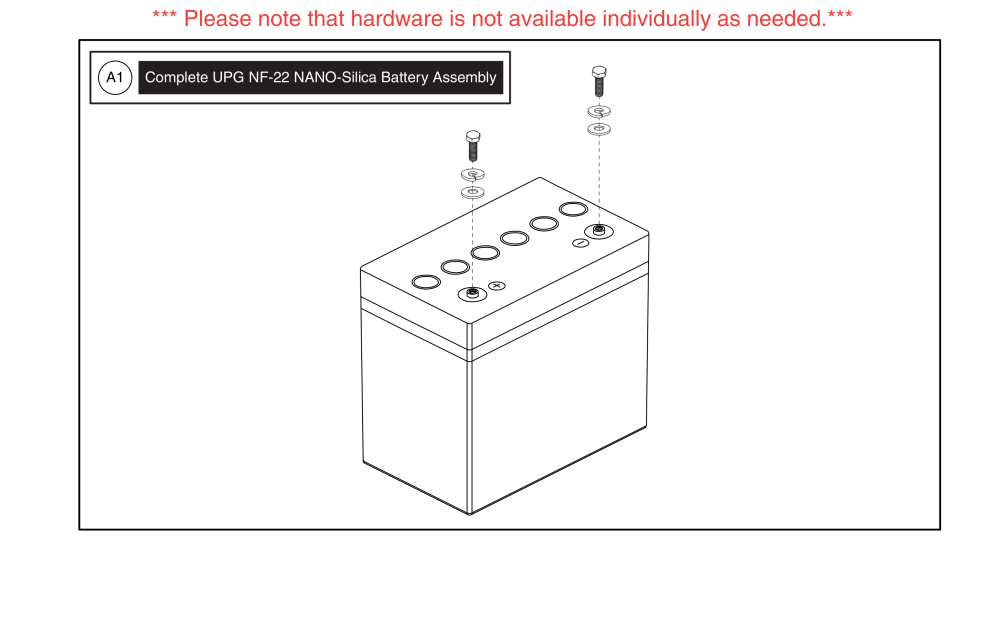 Nf-22 Upg, Nano-silica Battery Assy parts diagram