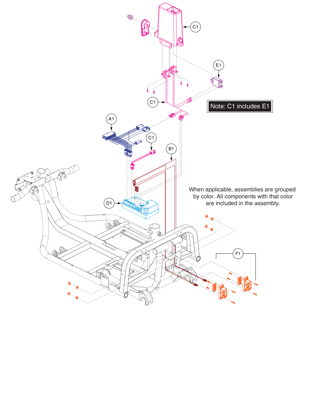 Models S710lxcr1007 / S710lxtb1005 And Prior parts diagram