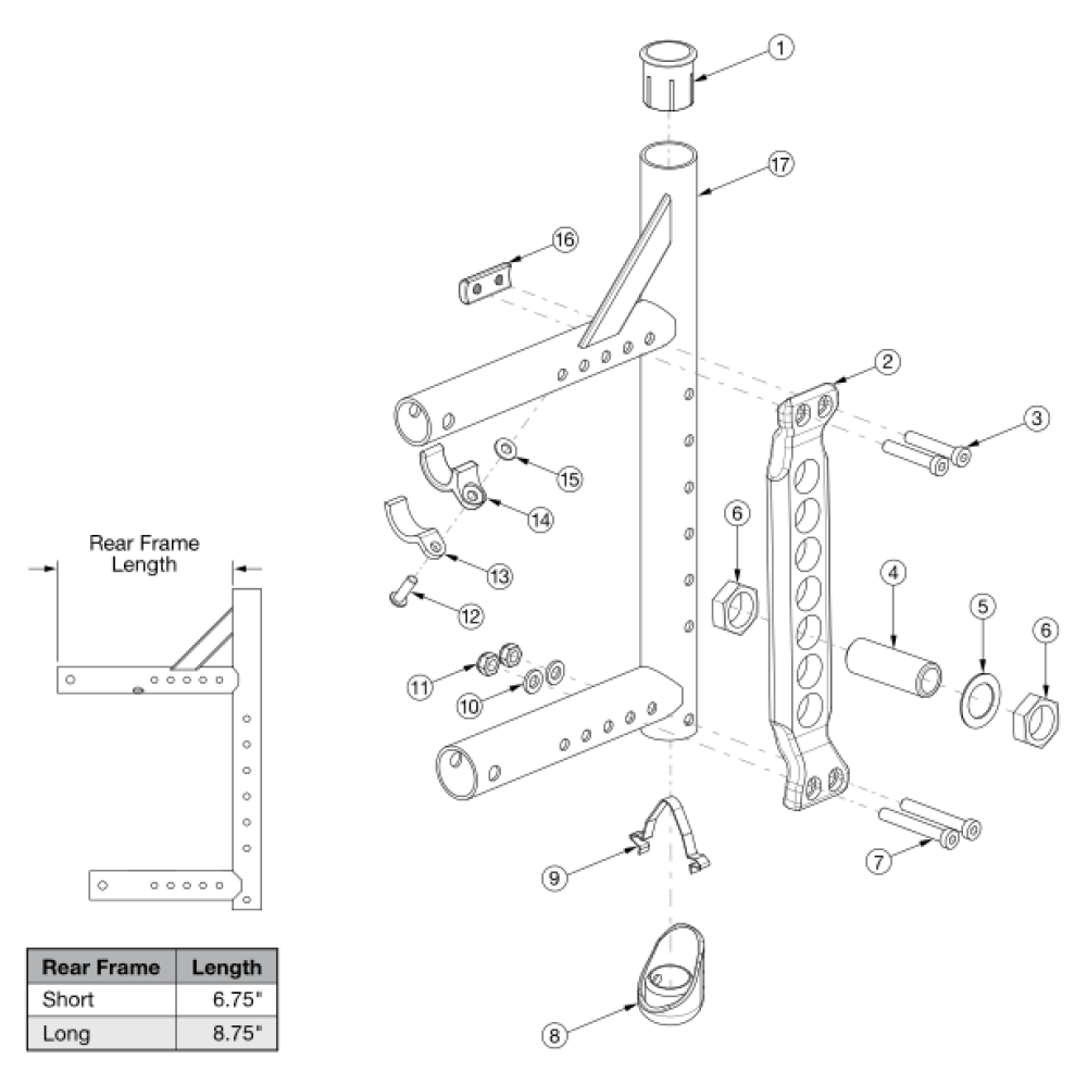 Canada / Aadl Adjustable Axle Plate Rear Frame parts diagram