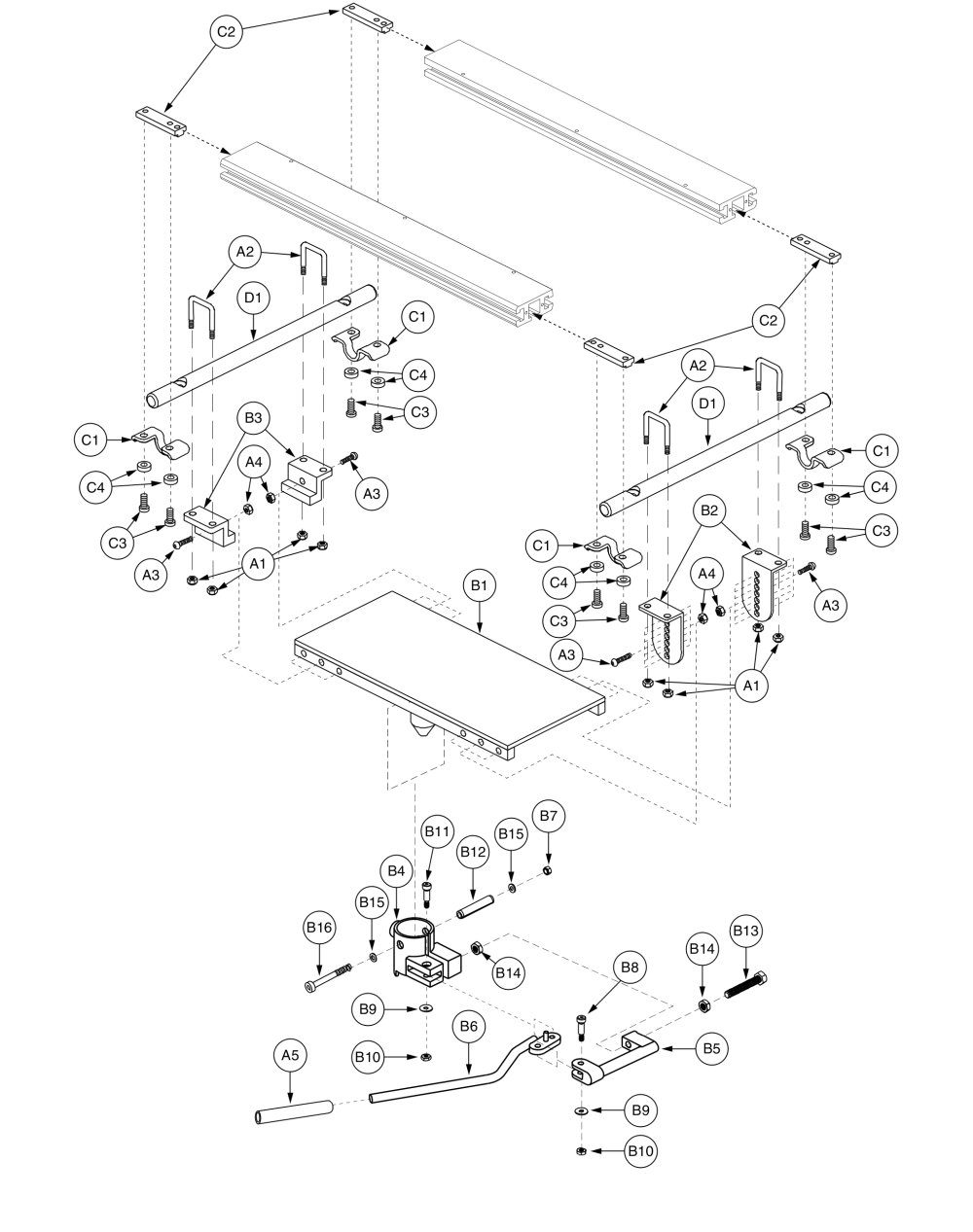 Friction Lock Seat Base - 10