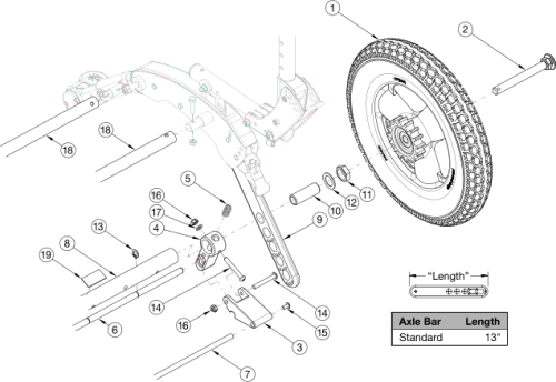 Flip For X:panda Attendant Foot Lock parts diagram