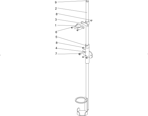 Cane Holder Kit Rehab parts diagram