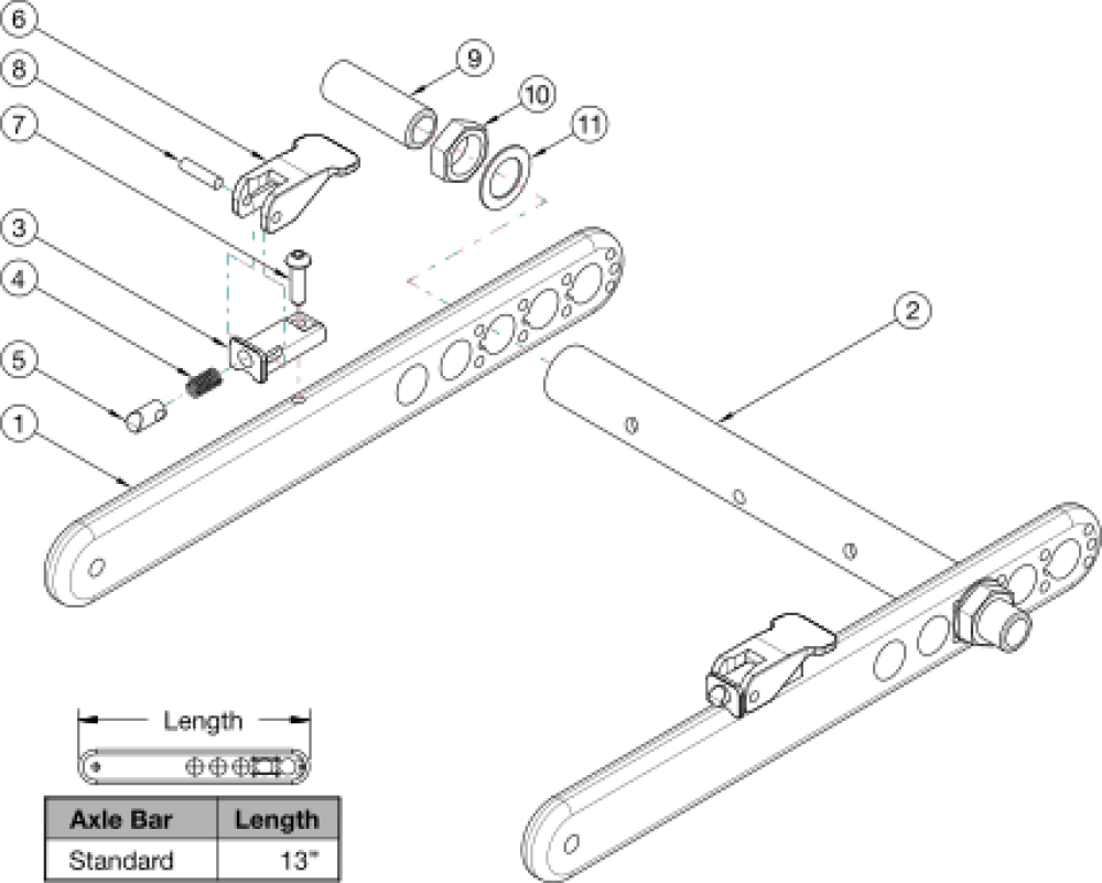 Flip For X:panda Rear Frame parts diagram