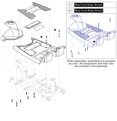 Front Shroud parts diagram