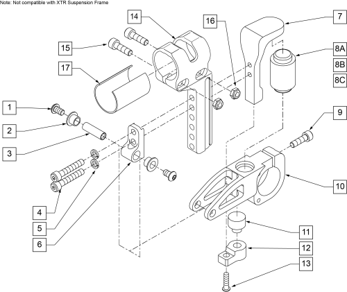 Suspension Axle Plate 5r parts diagram
