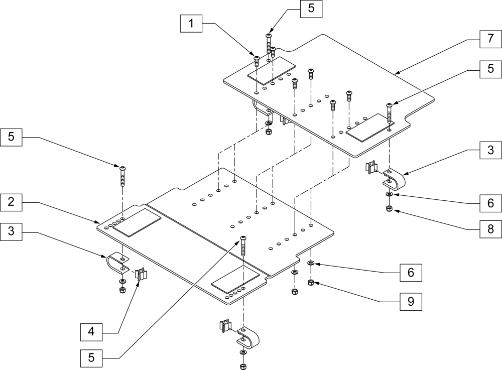 Seat Pan (s/n Prefix Cgt) parts diagram