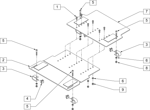 Seat Pan (s/n Prefix Cgt) parts diagram