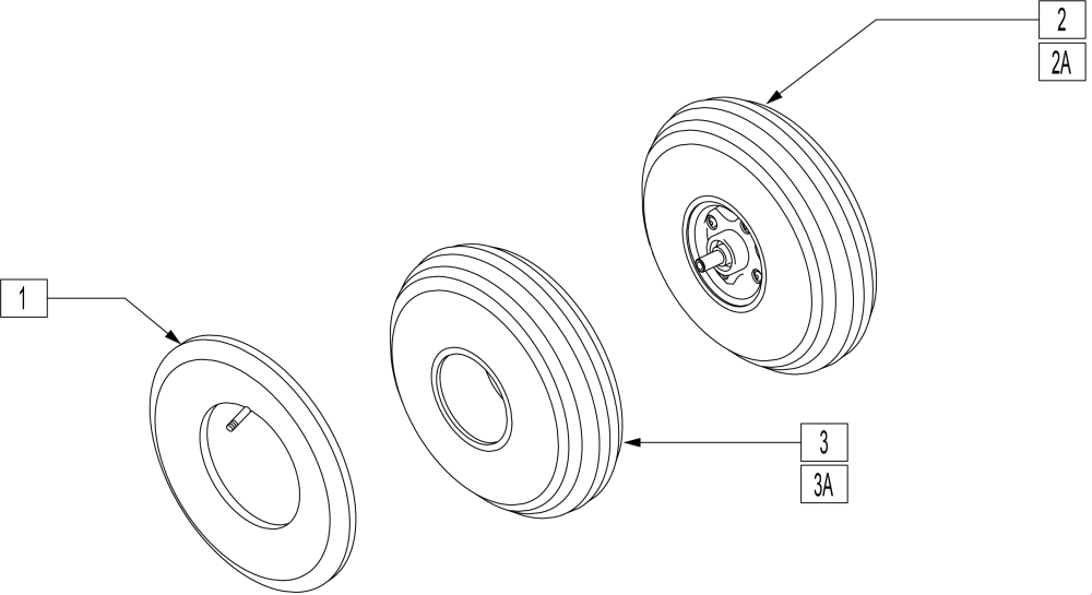 9 Inch Caster Tires parts diagram