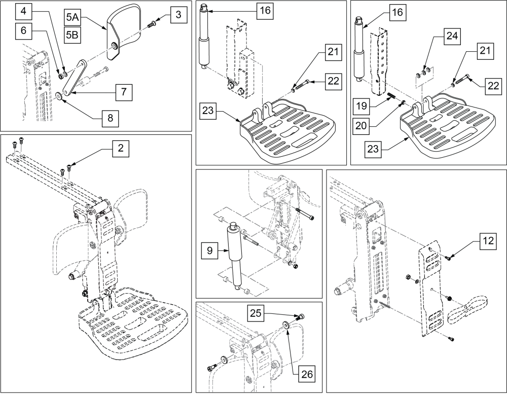 Power Center Mount Elr(asap Seat-center Mnt Footplate) parts diagram