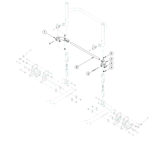 Rogue Backrest Mount And Hardware - Growth parts diagram