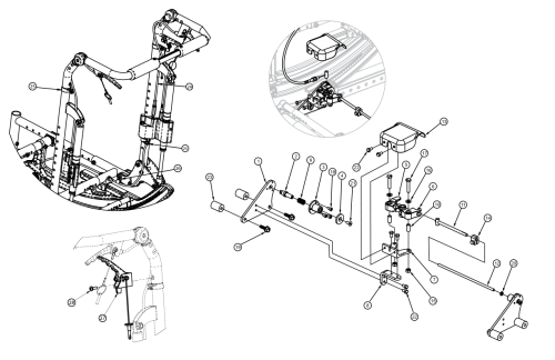 (discontinued 2) Focus Cr Hand Tilt Mechanism Reclining Back parts diagram