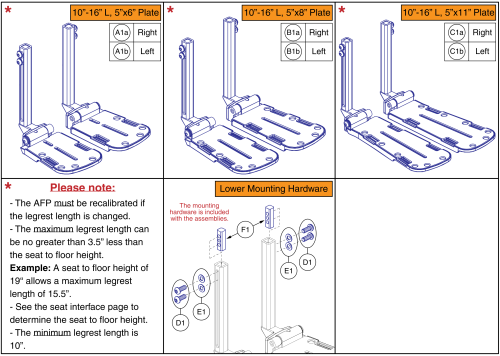 Afp Lower's And Footplates, Q6 Edge 3 Stretto, Tru Balance® 4 parts diagram