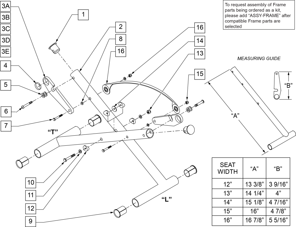 Cross Tube Assm parts diagram