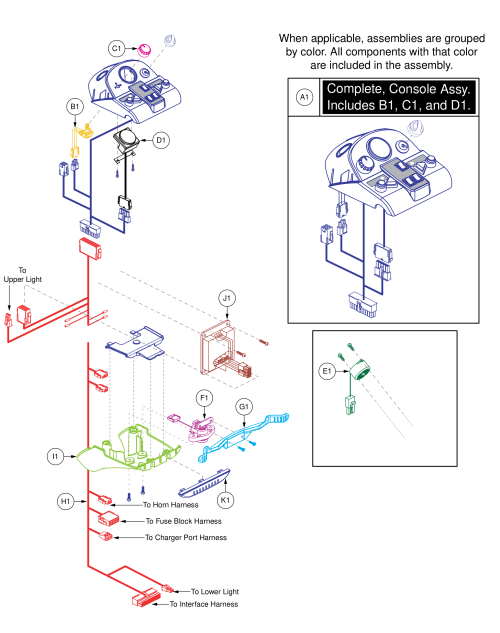 Console, Version 2, 3 Wire Cts Throttle parts diagram