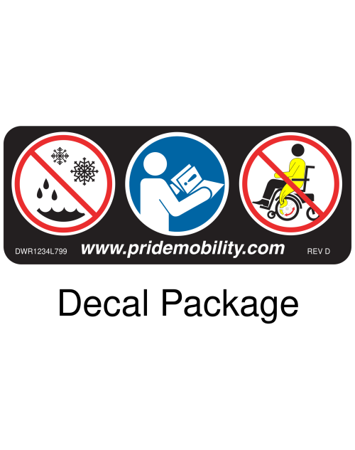Decal Package, Jazzy Air Med parts diagram