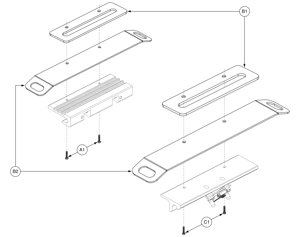 Unoccupied Transit Assy, Universal Seat - J6 Va parts diagram