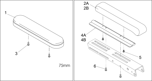 Armpad Spares parts diagram