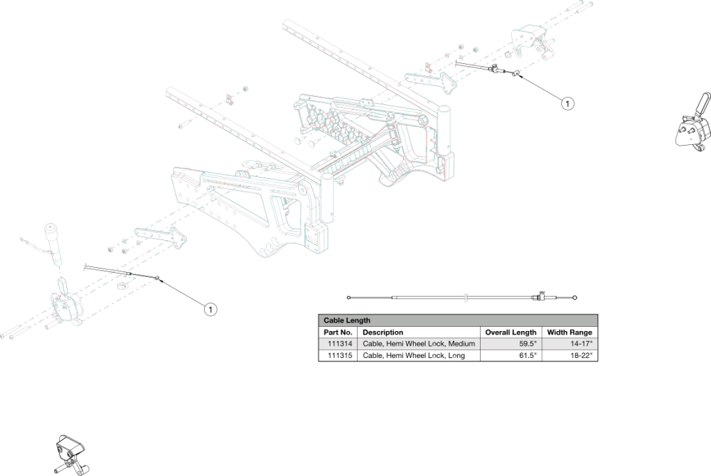 Liberty Hemi Wheel Lock - Growth parts diagram