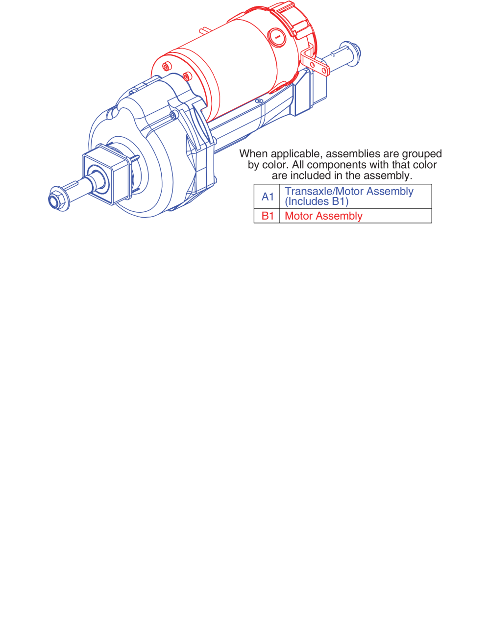 Motor Assembly, Revo 2.0 parts diagram