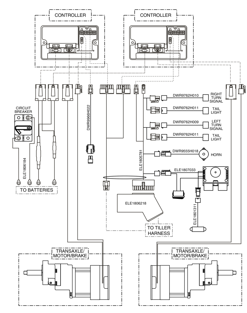 Rear Electronics Diagram parts diagram