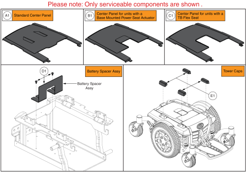 Center Panel Shroud Assy, Q6 Edge 2.0 parts diagram