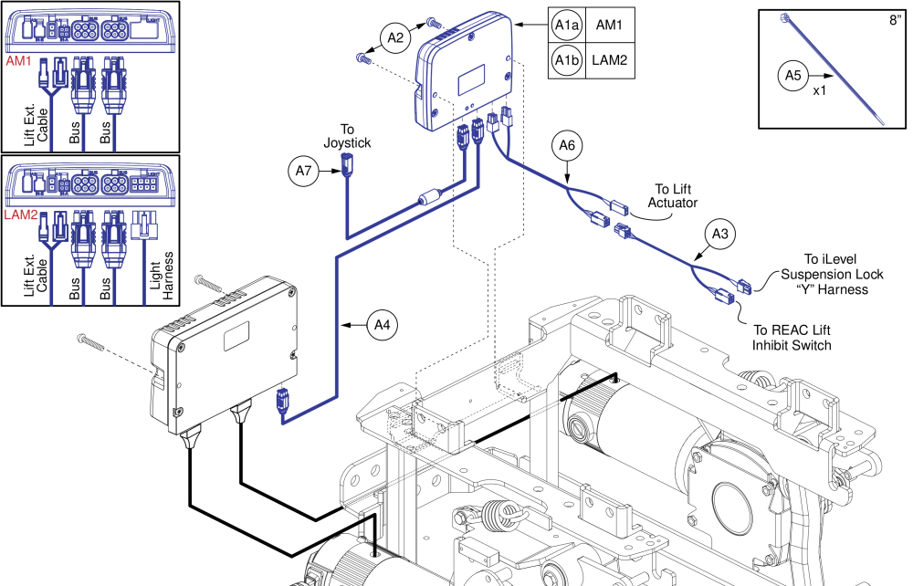 Ql3 Am1 / Lam2 For Q-captains W/reac Lift, Q6 Edge 2.0/3 parts diagram