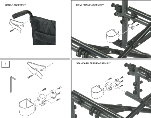 Breezy Ultra 4 Crutch Holder parts diagram