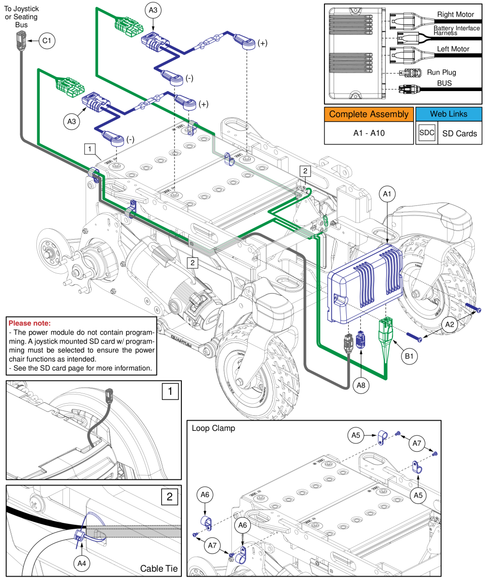 Ql3 Base Electronics, Std. Fenders / No Pto Qbc, R-trak parts diagram