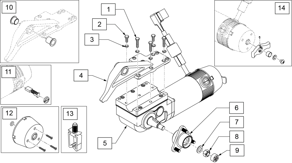 Quickie Q500 M/ Q400 M SEries Replacement Parts by Quickie
