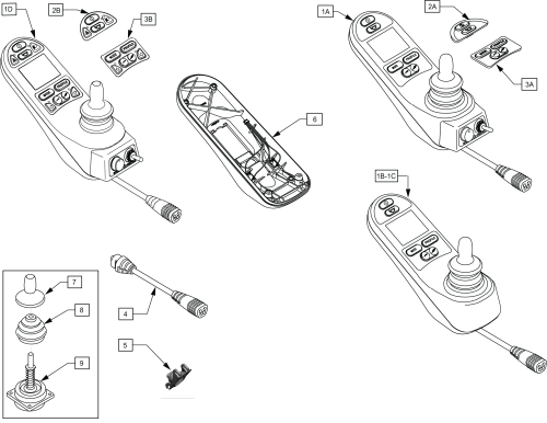 R Net Cjsm Remote Joysticks parts diagram