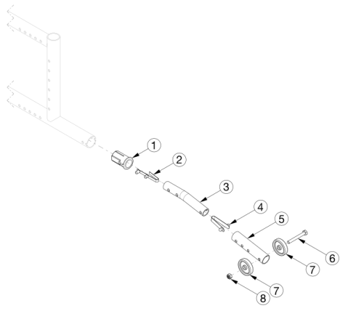 Catalyst E Anti-tips parts diagram