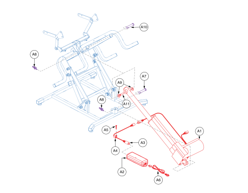 Dual Lead Single Motor parts diagram