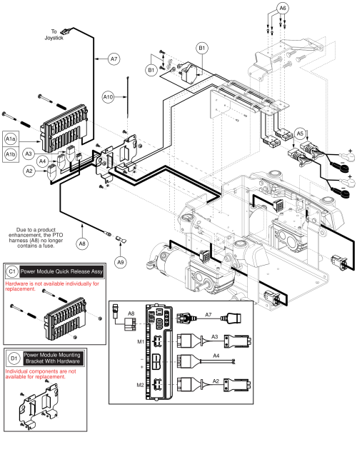 Vr2 Electronics, H2 Motor, Tilt Thru Toggle, Q6000z parts diagram