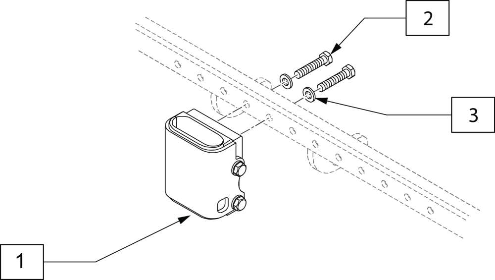 Single Post Armrest Receiver X'cape parts diagram