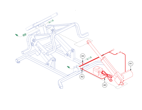 Lift Motor Assembly, Fbs parts diagram