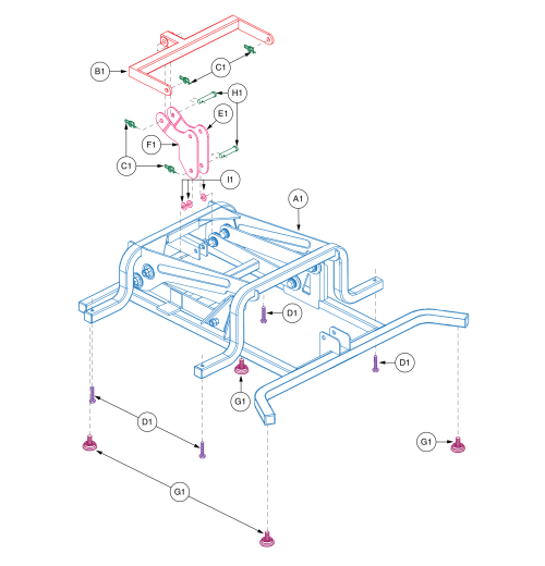 Lift Frame Assembly, Frmasmb15351 parts diagram