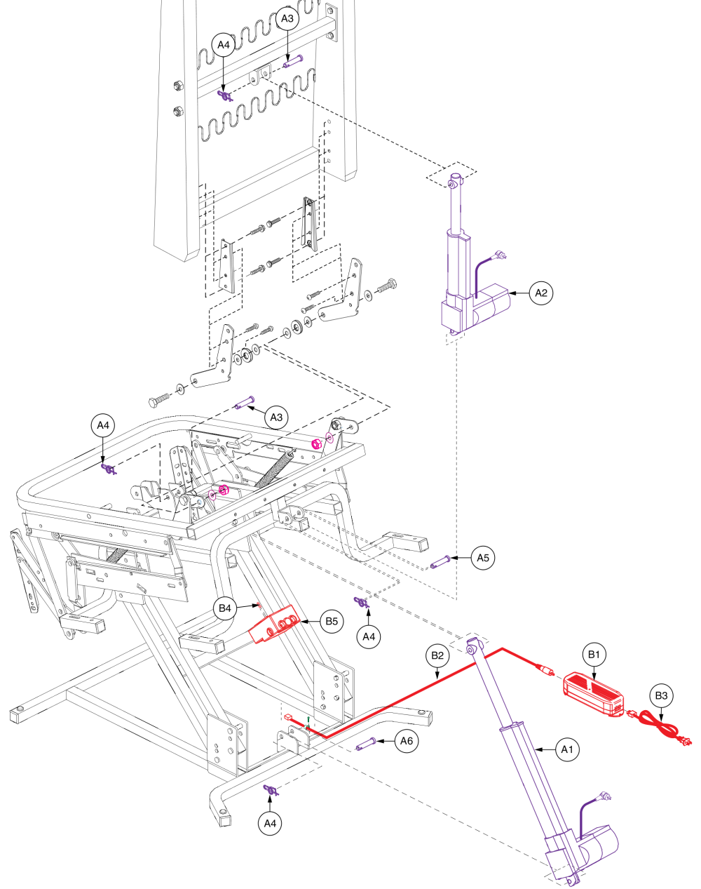 Nm3001, Infinite Motor, Lift Chair parts diagram
