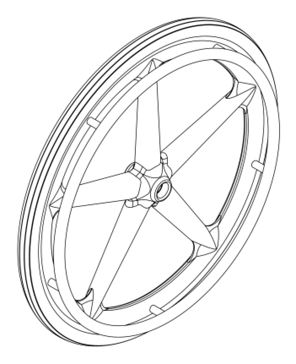 Little Wave Mag Wheel / Tire / Handrim Kits parts diagram