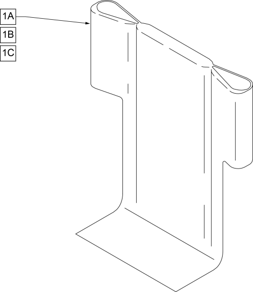Std Back Uph Used W/ Integral Push Handles parts diagram