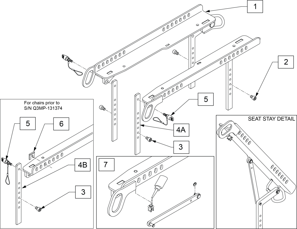 Q300m- Seat Post Interface parts diagram